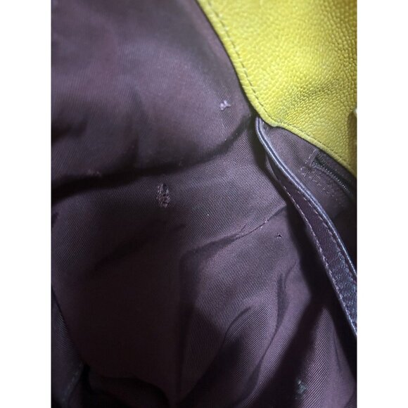 Chanel French Riviera Quilted CaviarLeather Hobo Bag Yellow (Pre-Owned) - Picture 6 of 14